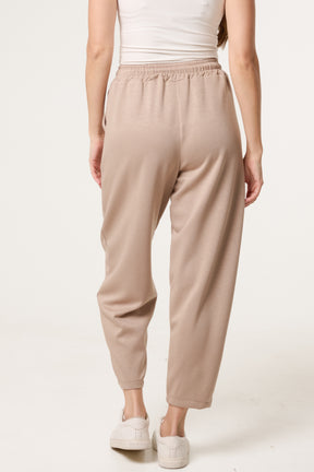 Front Crease Barrel Leg Joggers