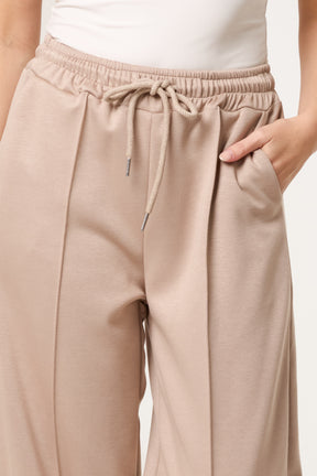 Front Crease Barrel Leg Joggers