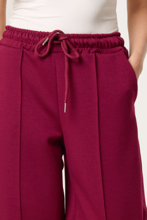 Front Crease Barrel Leg Joggers