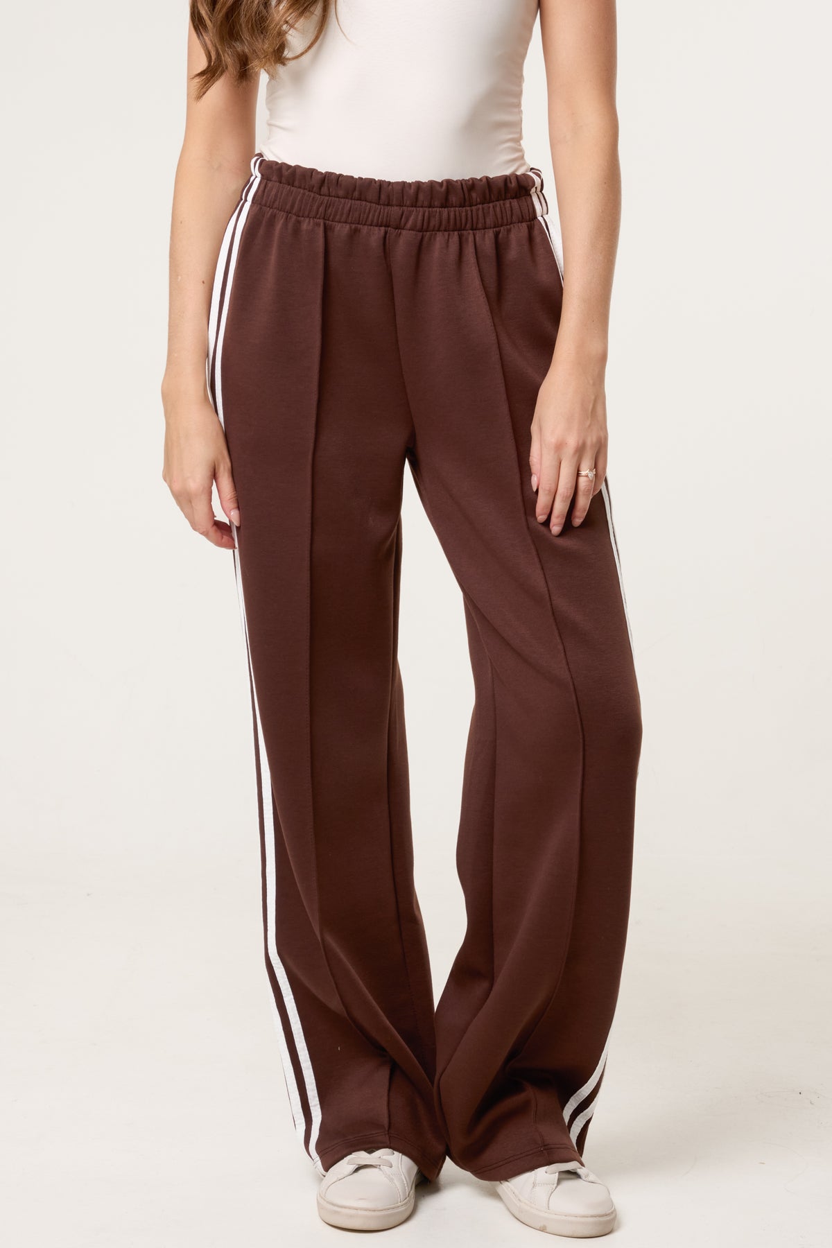 Side Stripe Wide Leg Joggers