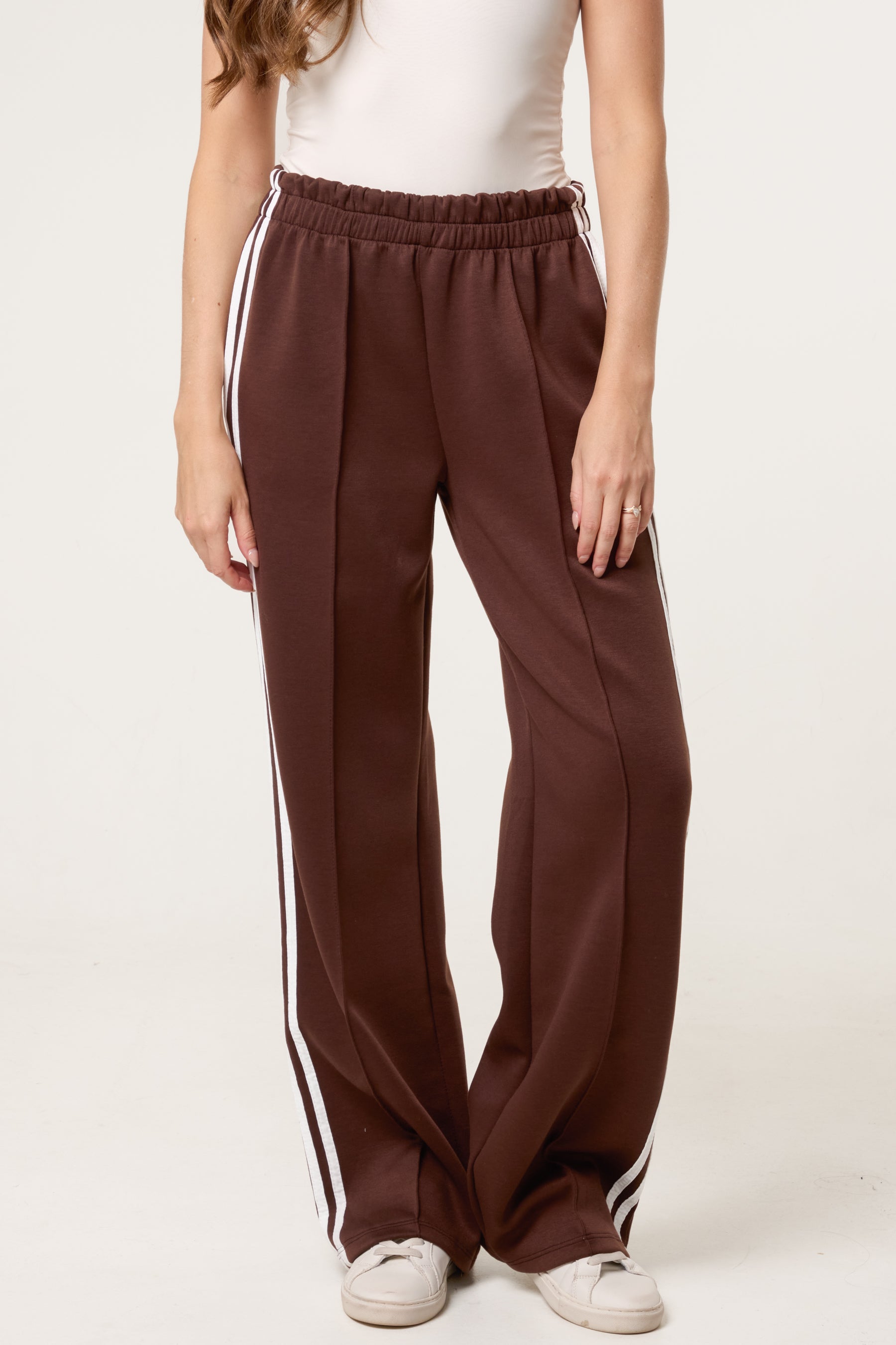 Side Stripe Wide Leg Joggers