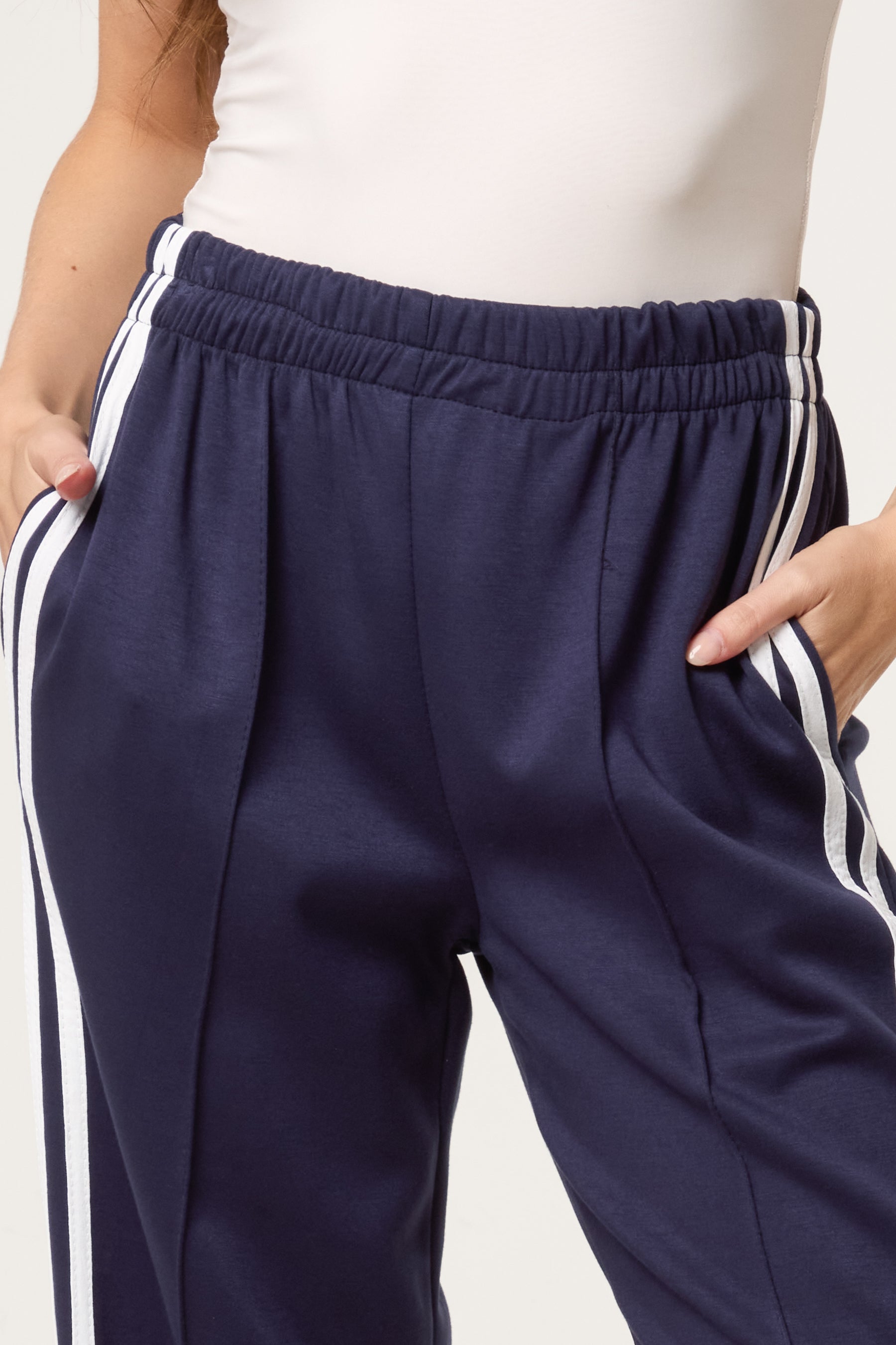 Side Stripe Wide Leg Joggers