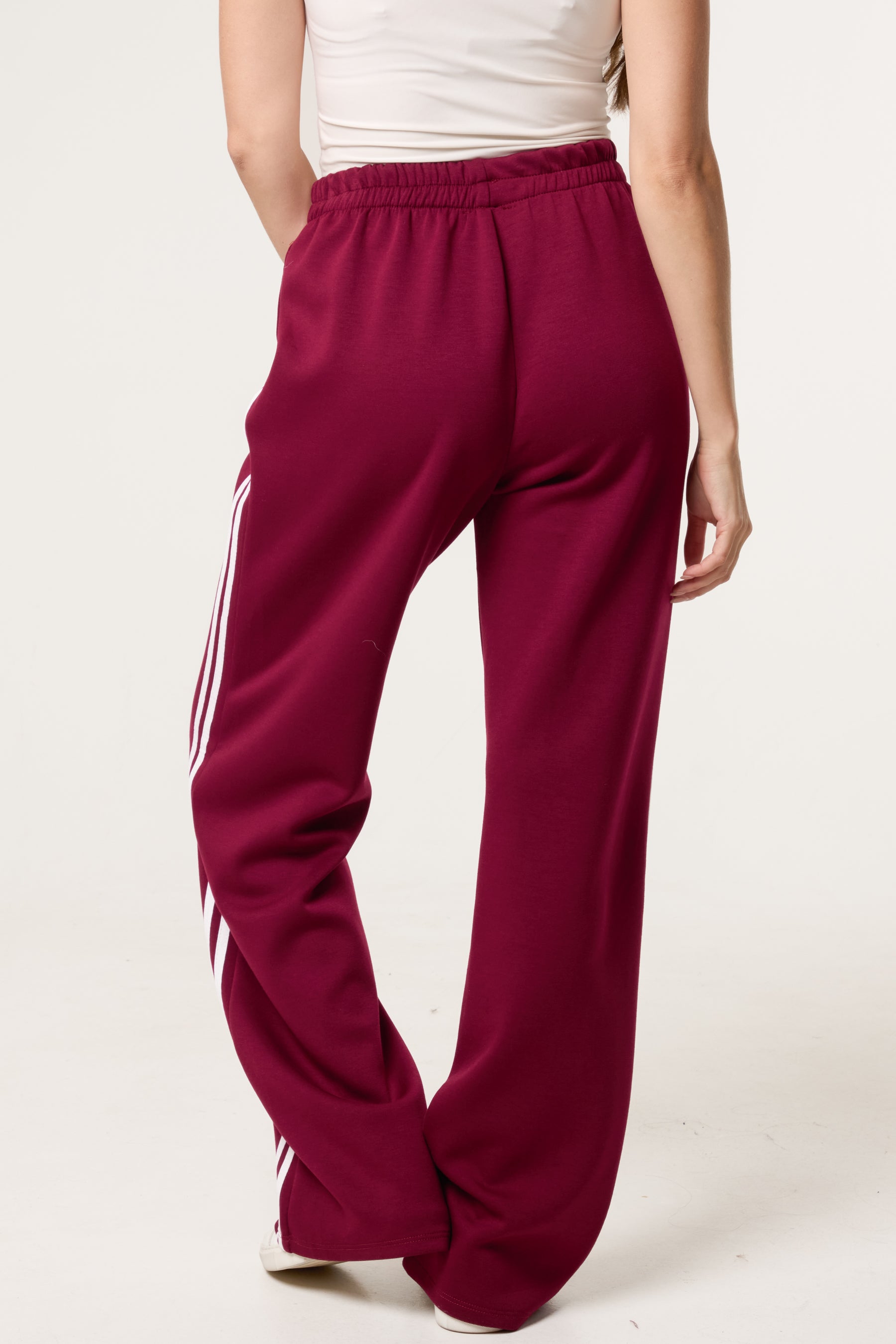 Side Stripe Wide Leg Joggers