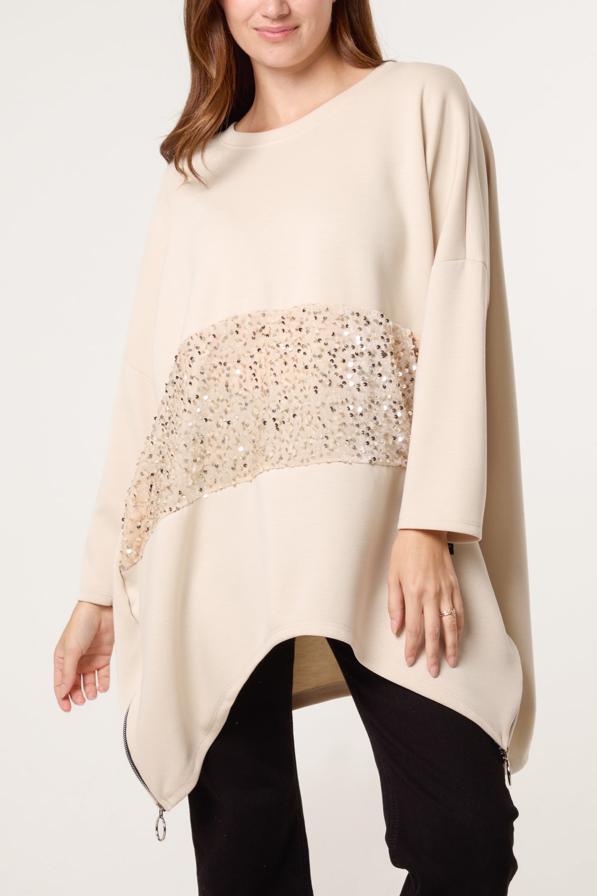 Velvet Sequins Soft Touch Sweatshirt