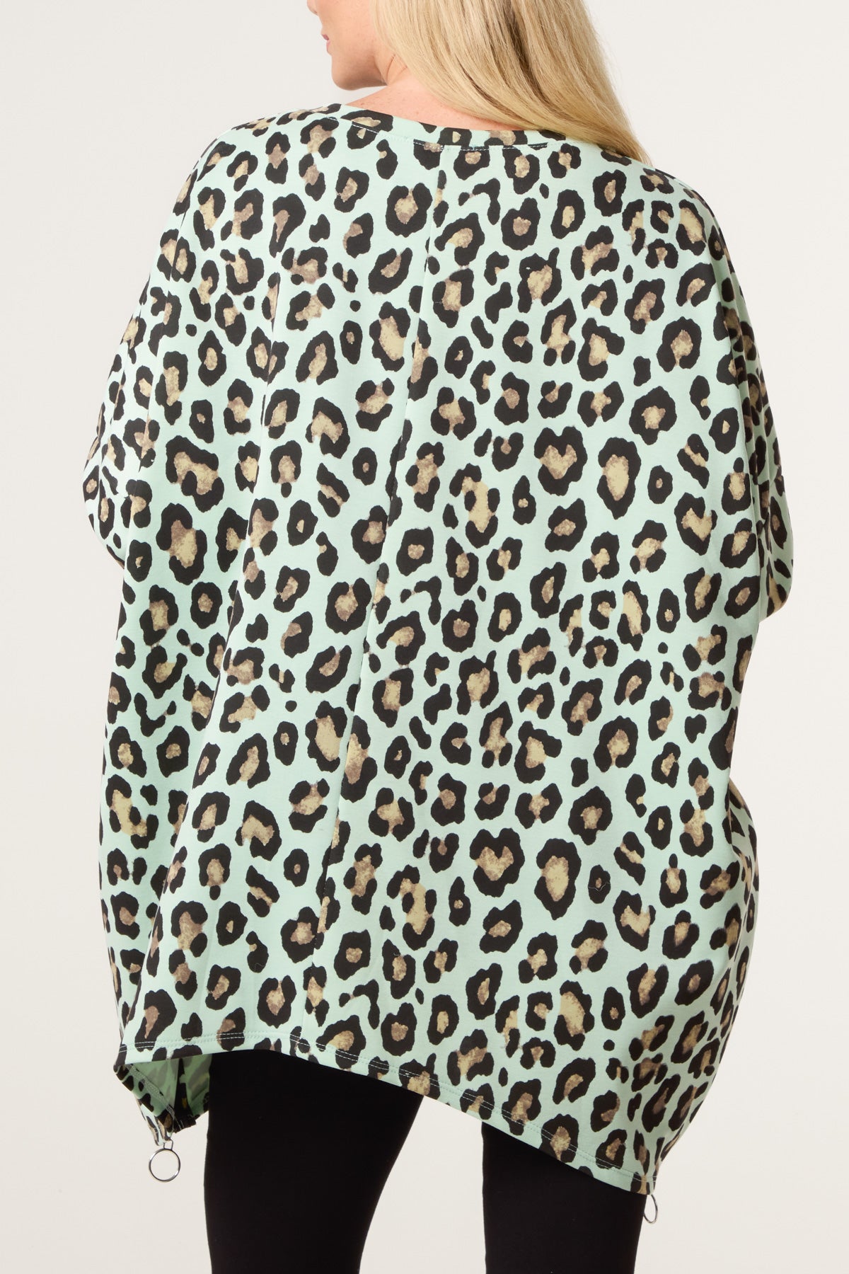 Leopard Print Side Zip Sweatshirt