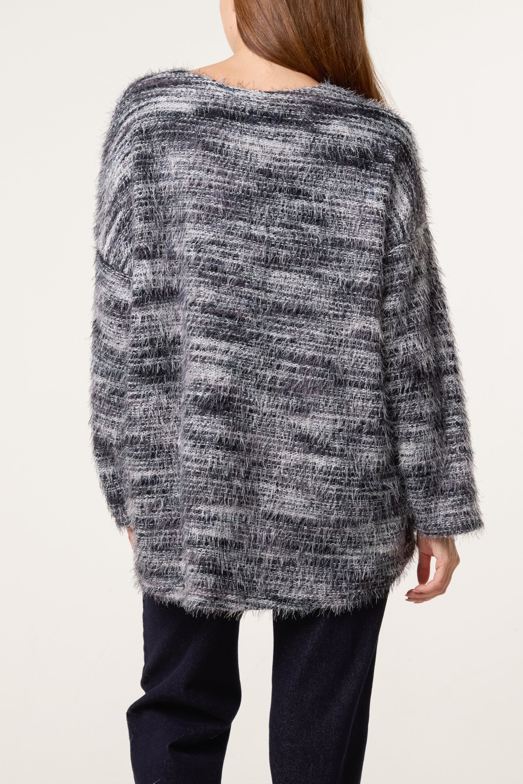 Fluffy Marled Stripe Jumper
