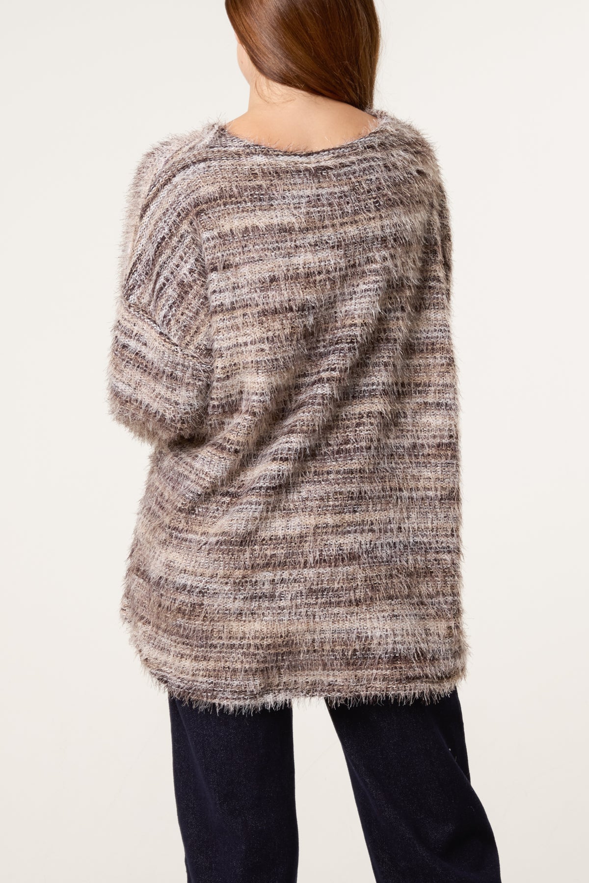 Fluffy Marled Stripe Jumper
