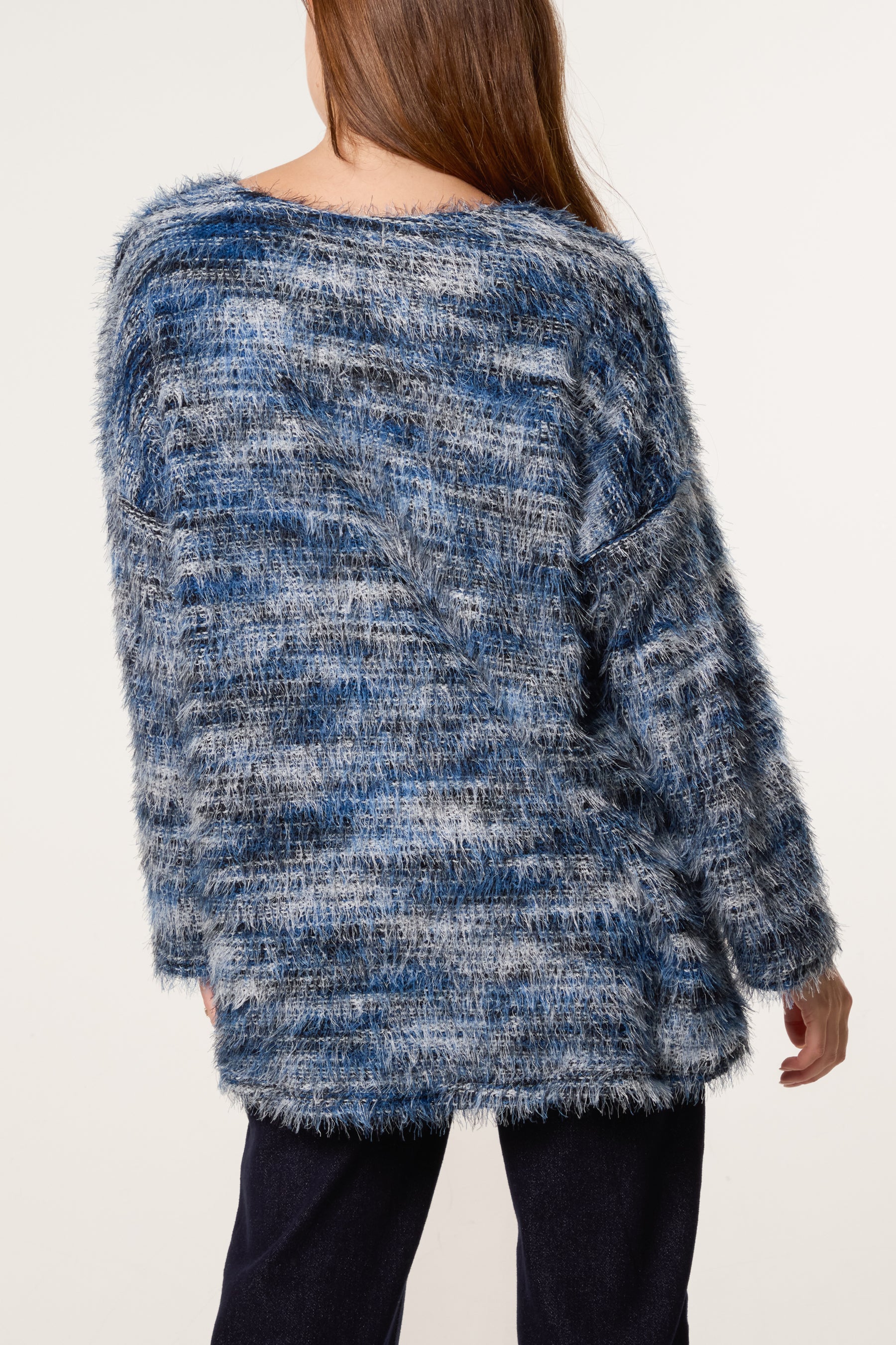 Fluffy Marled Stripe Jumper