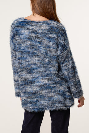 Fluffy Marled Stripe Jumper