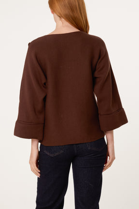 Gold Button Detail Jumper