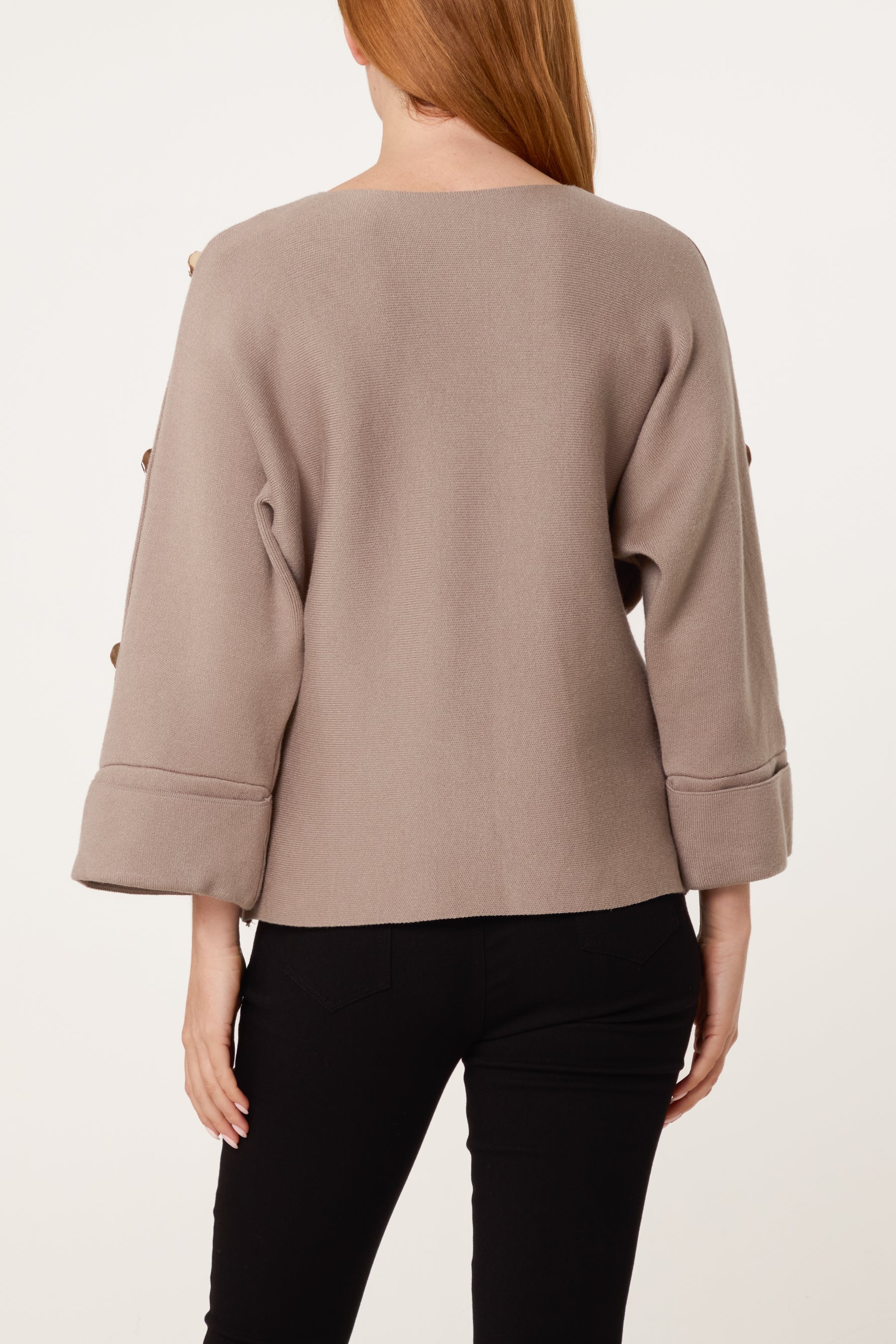 Gold Button Detail Jumper