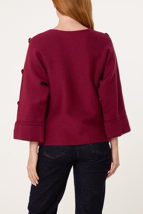 Gold Button Detail Jumper