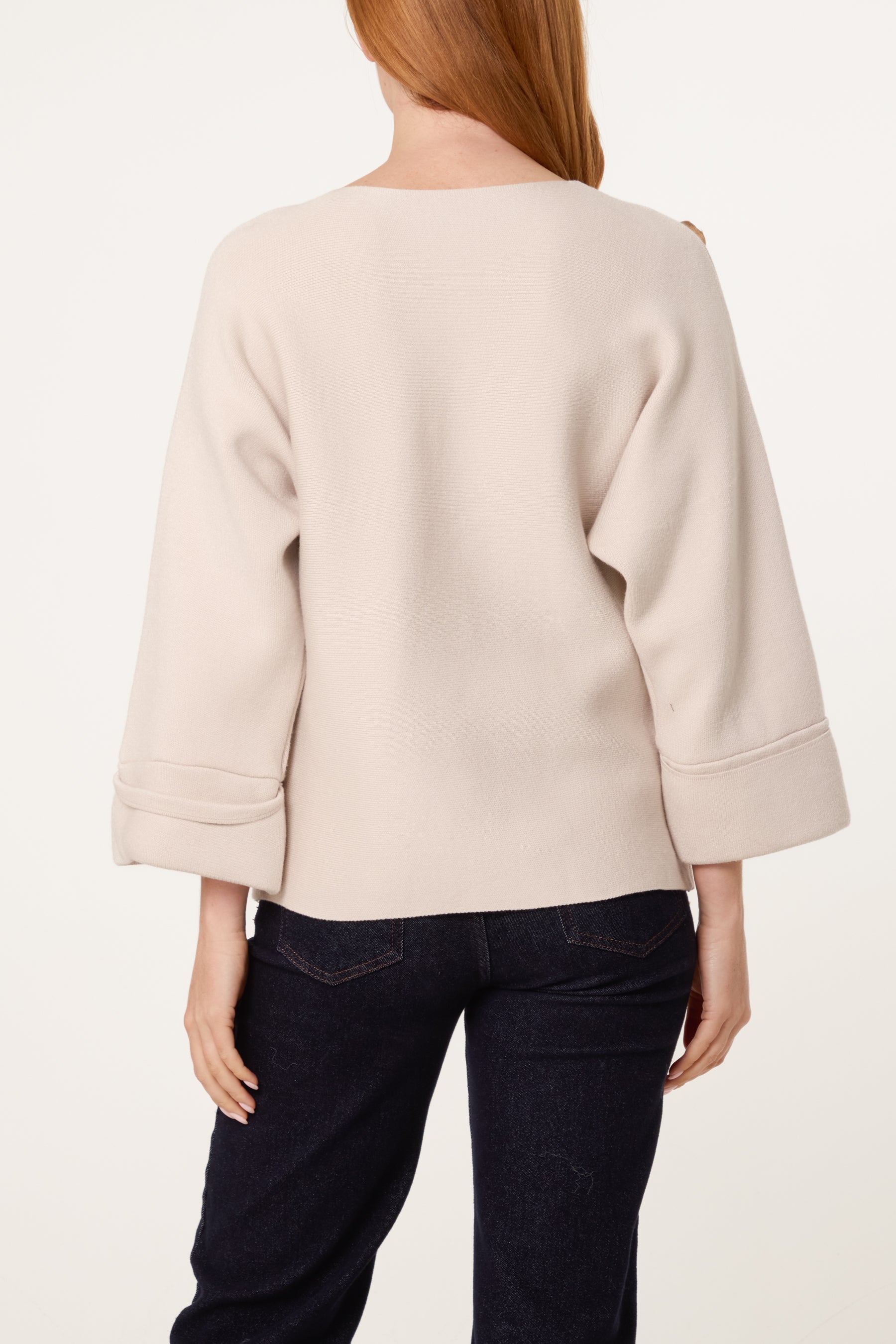 Gold Button Detail Jumper