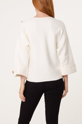 Gold Button Detail Jumper