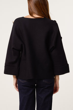 Gold Button Detail Jumper