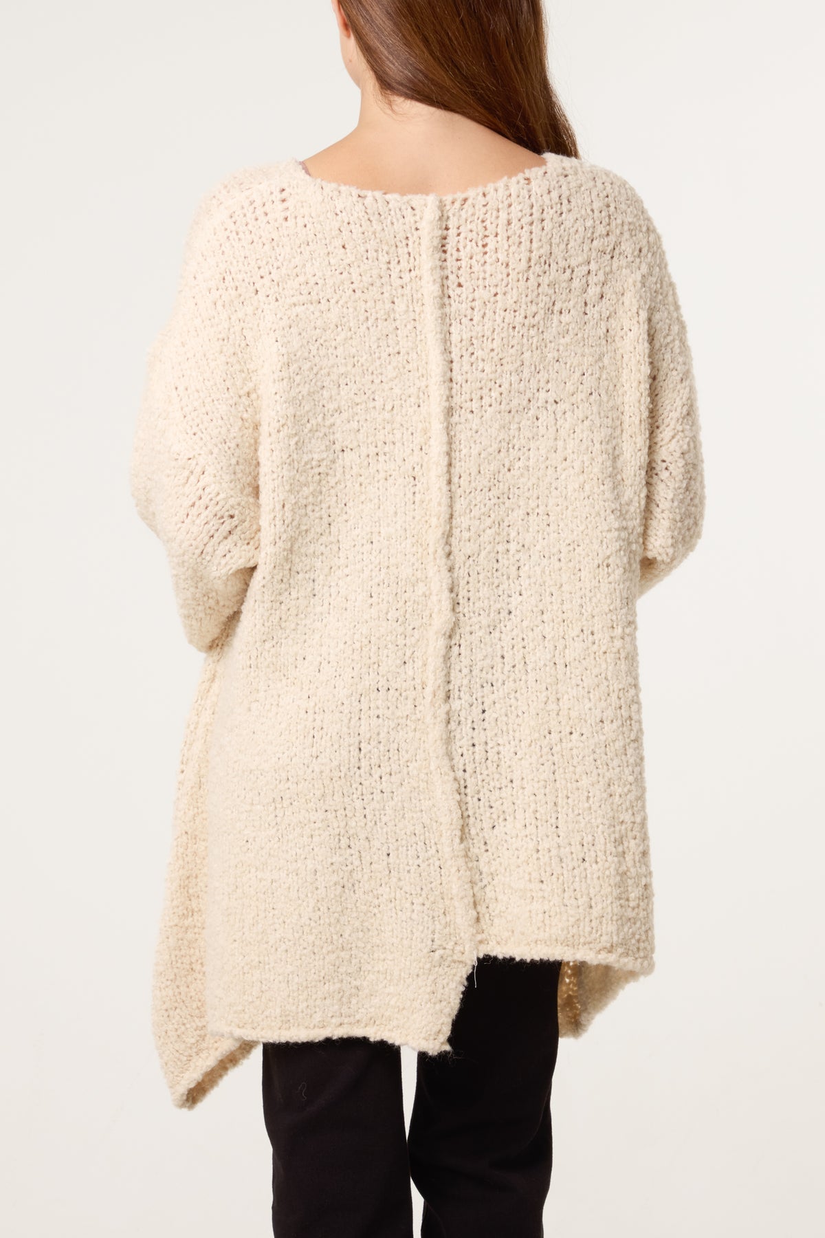 Boucle Asymmetric Hem Jumper