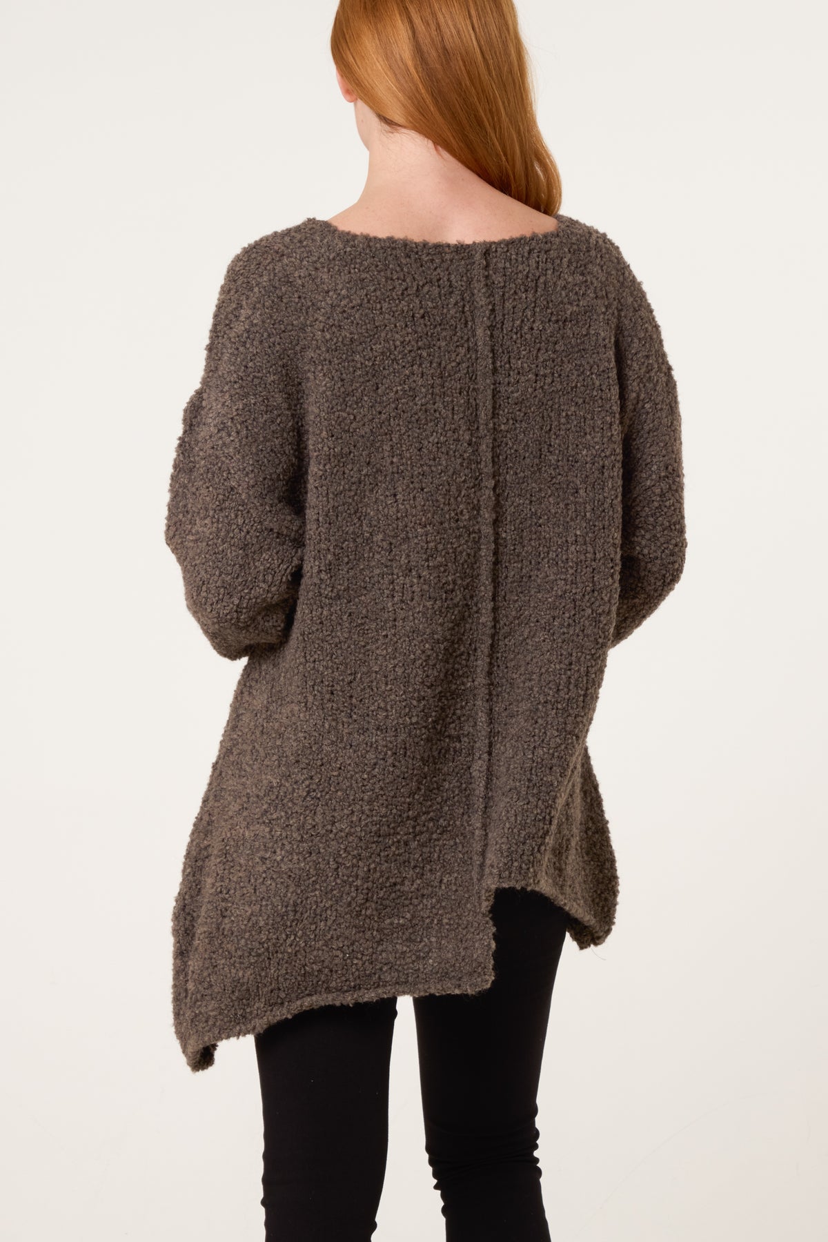 Boucle Asymmetric Hem Jumper