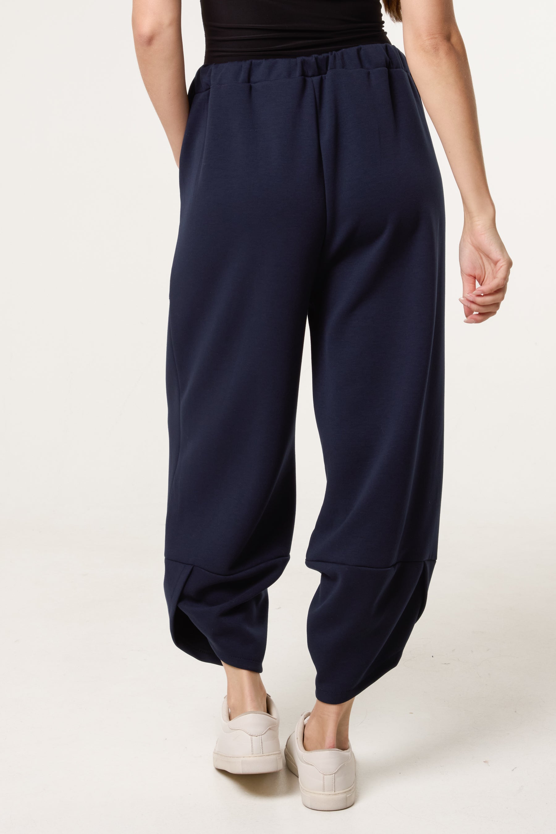 Barrel Leg Soft Touch Trousers