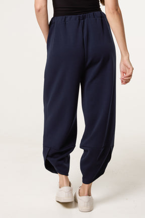 Barrel Leg Soft Touch Trousers