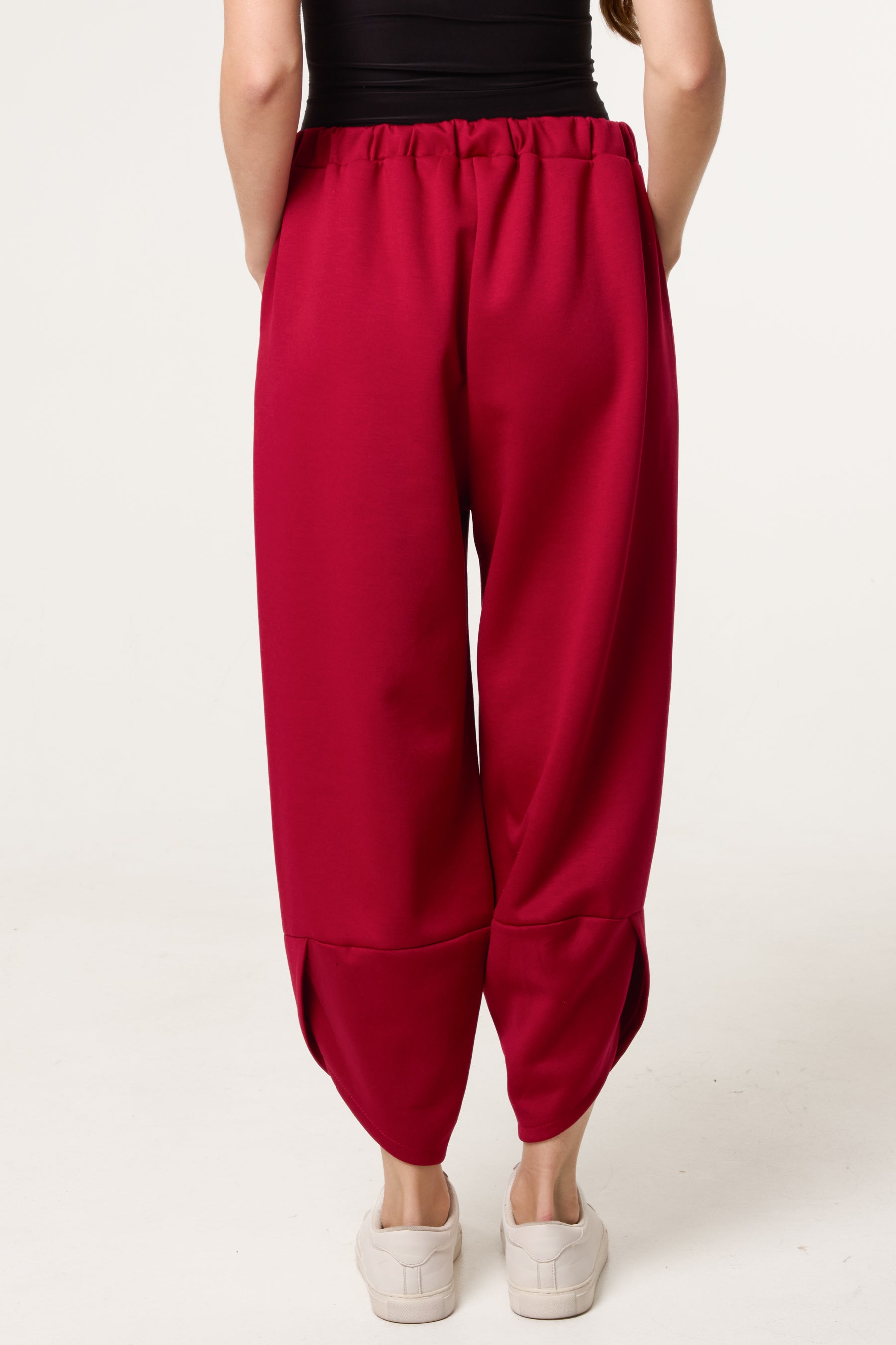 Barrel Leg Soft Touch Trousers
