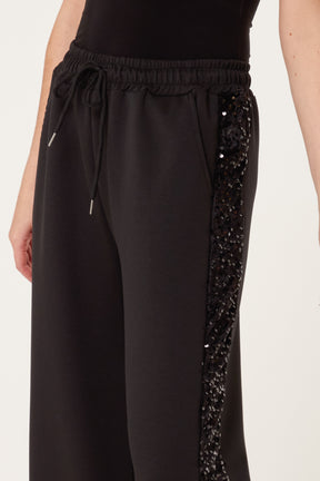 Sequins Velvet Side Detail Joggers