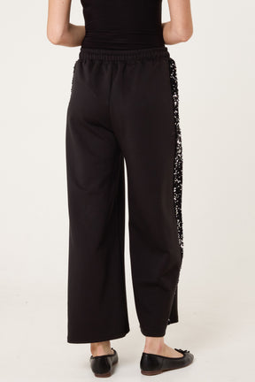 Sequins Velvet Side Detail Joggers