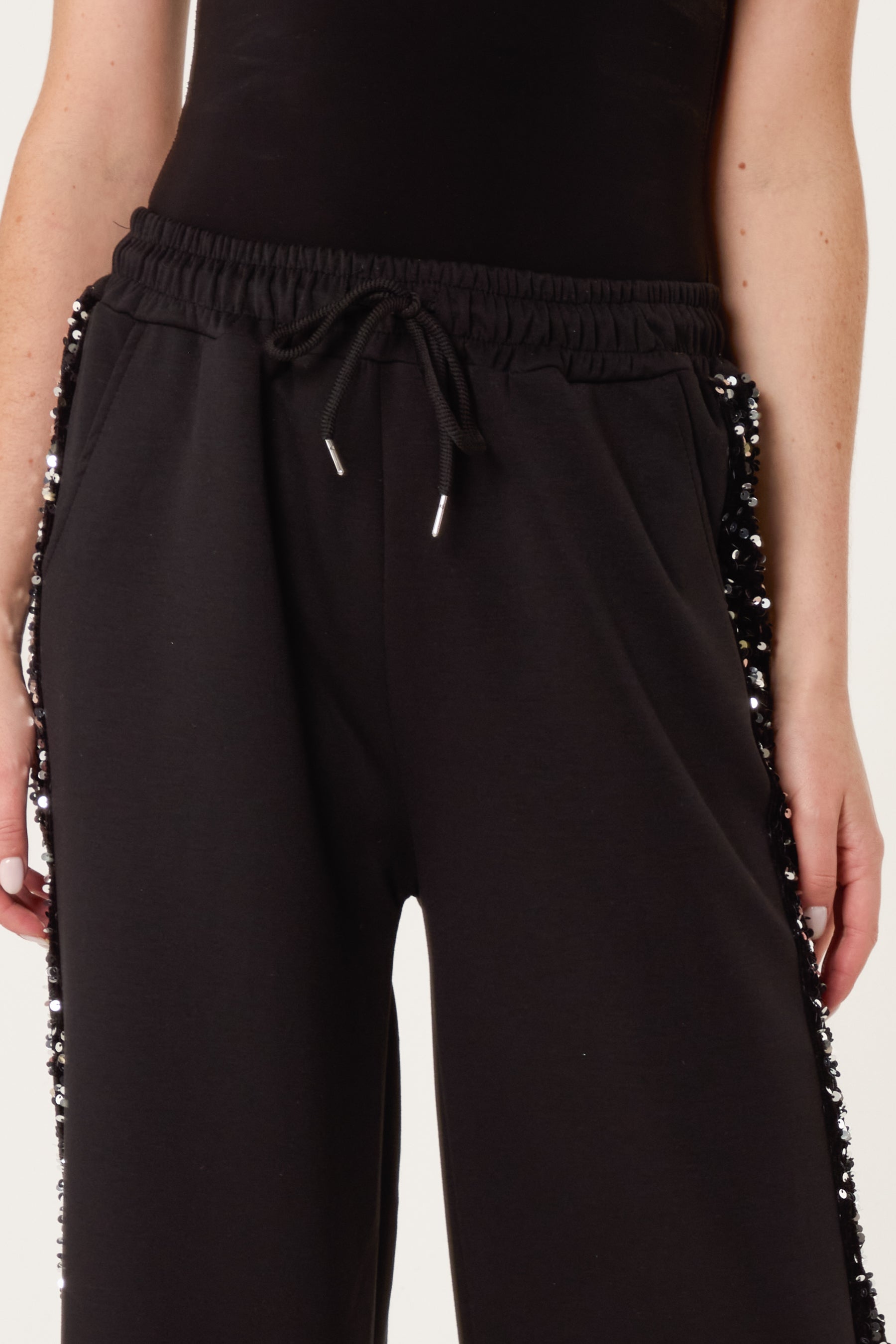 Sequins Velvet Side Detail Joggers