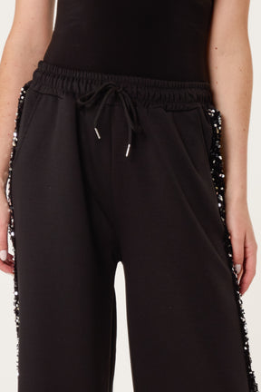 Sequins Velvet Side Detail Joggers
