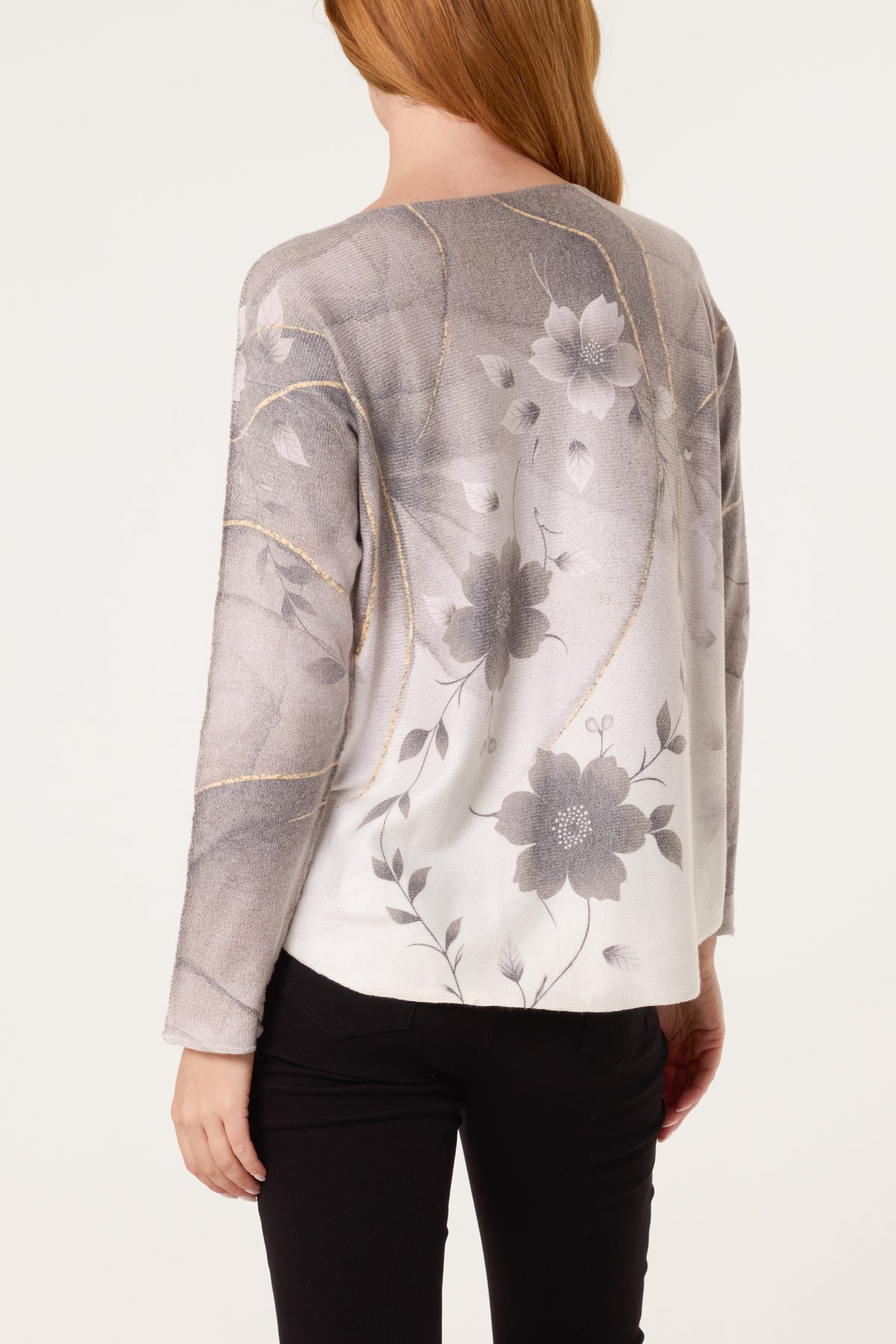 Lotus Flower Fine Knit Jumper