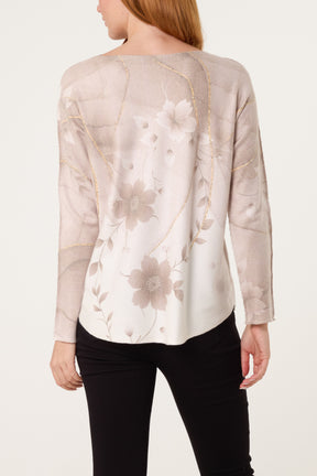 Lotus Flower Fine Knit Jumper