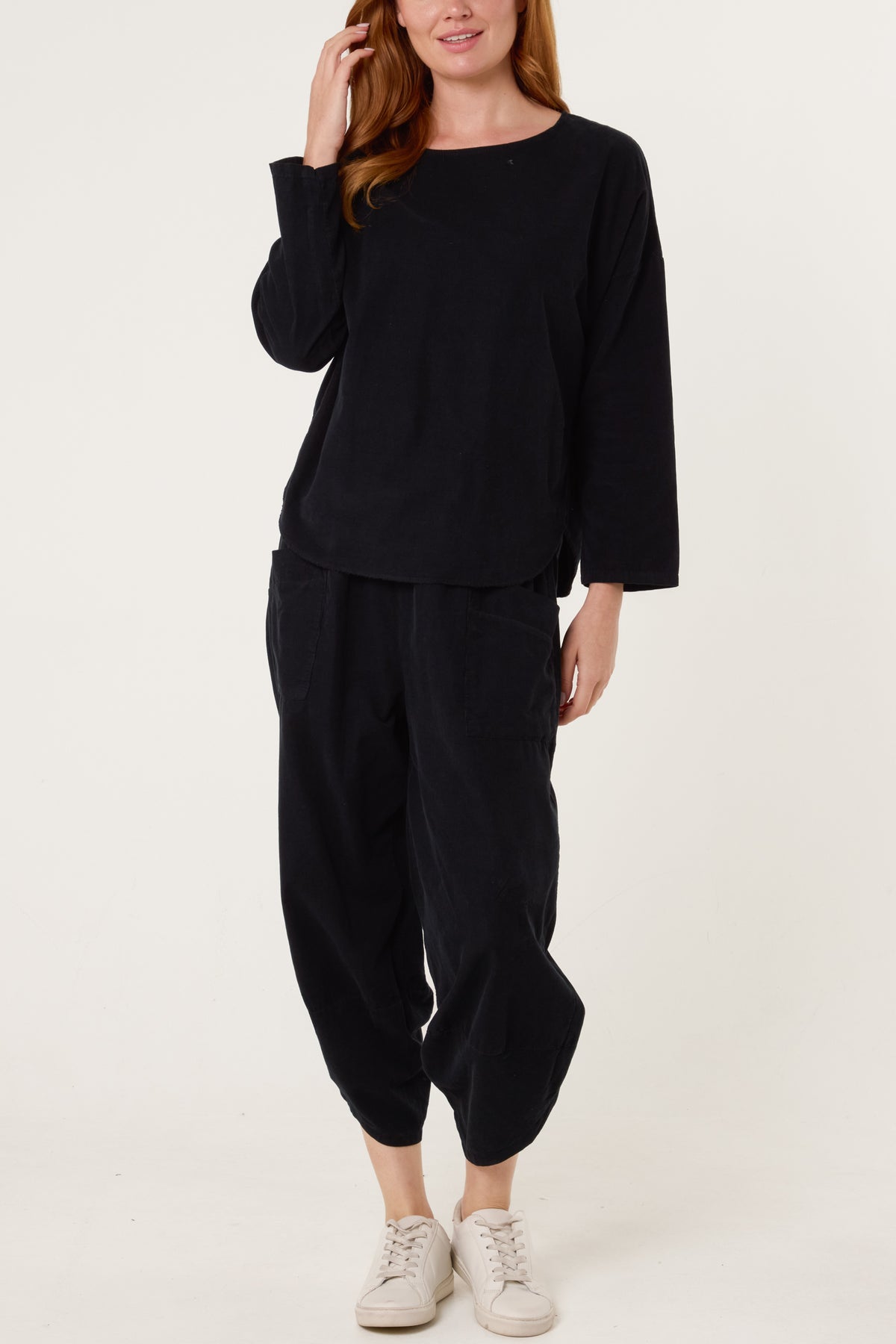 Baby Corduroy Blouse & Trousers Set