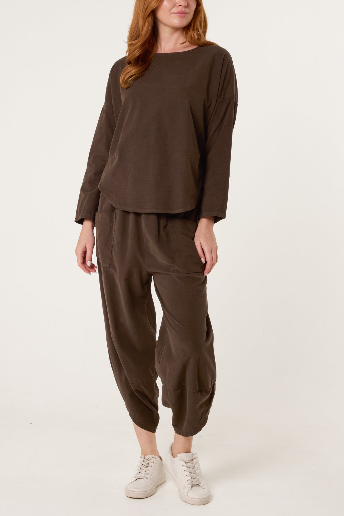 Baby Corduroy Blouse & Trousers Set