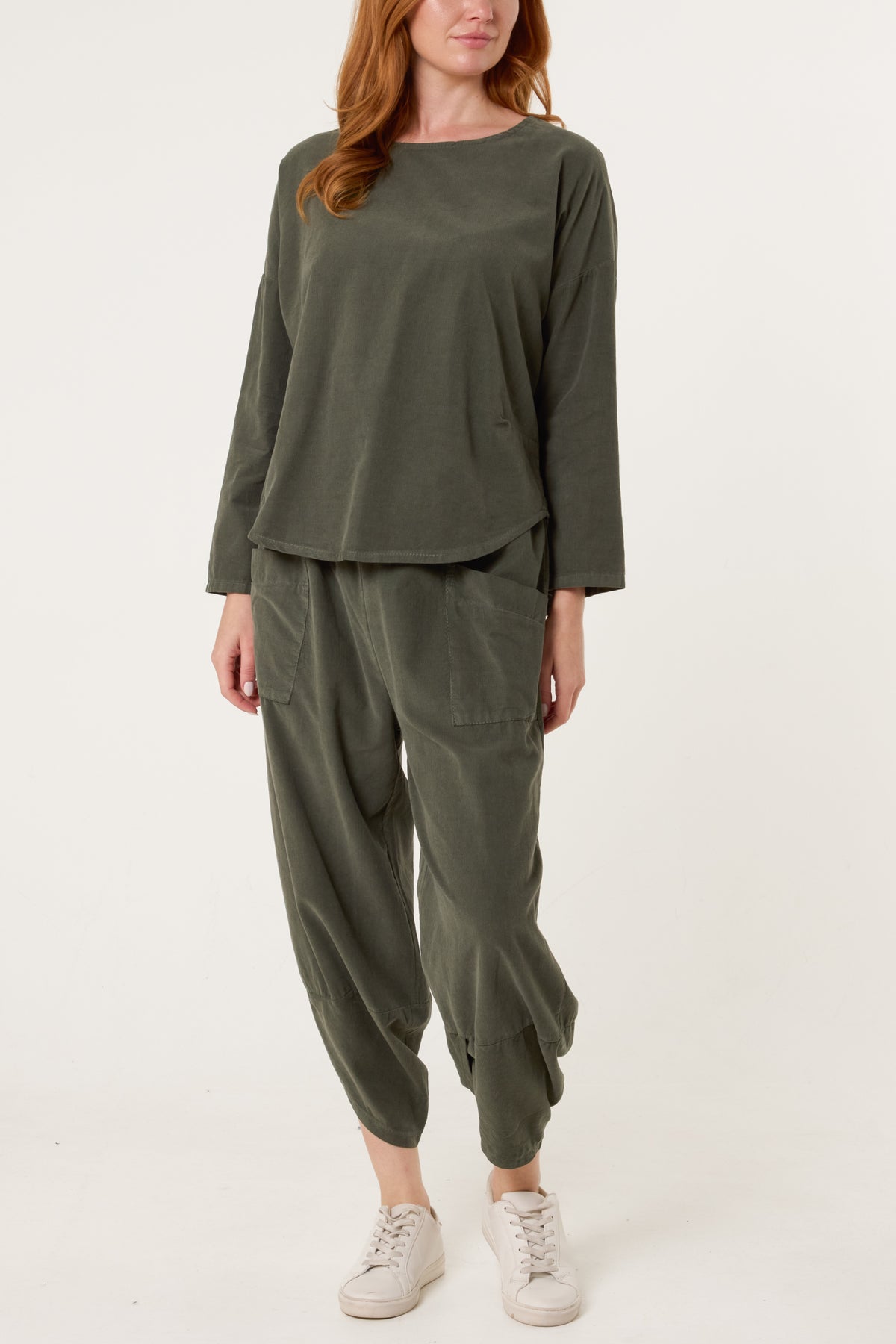 Baby Corduroy Blouse & Trousers Set