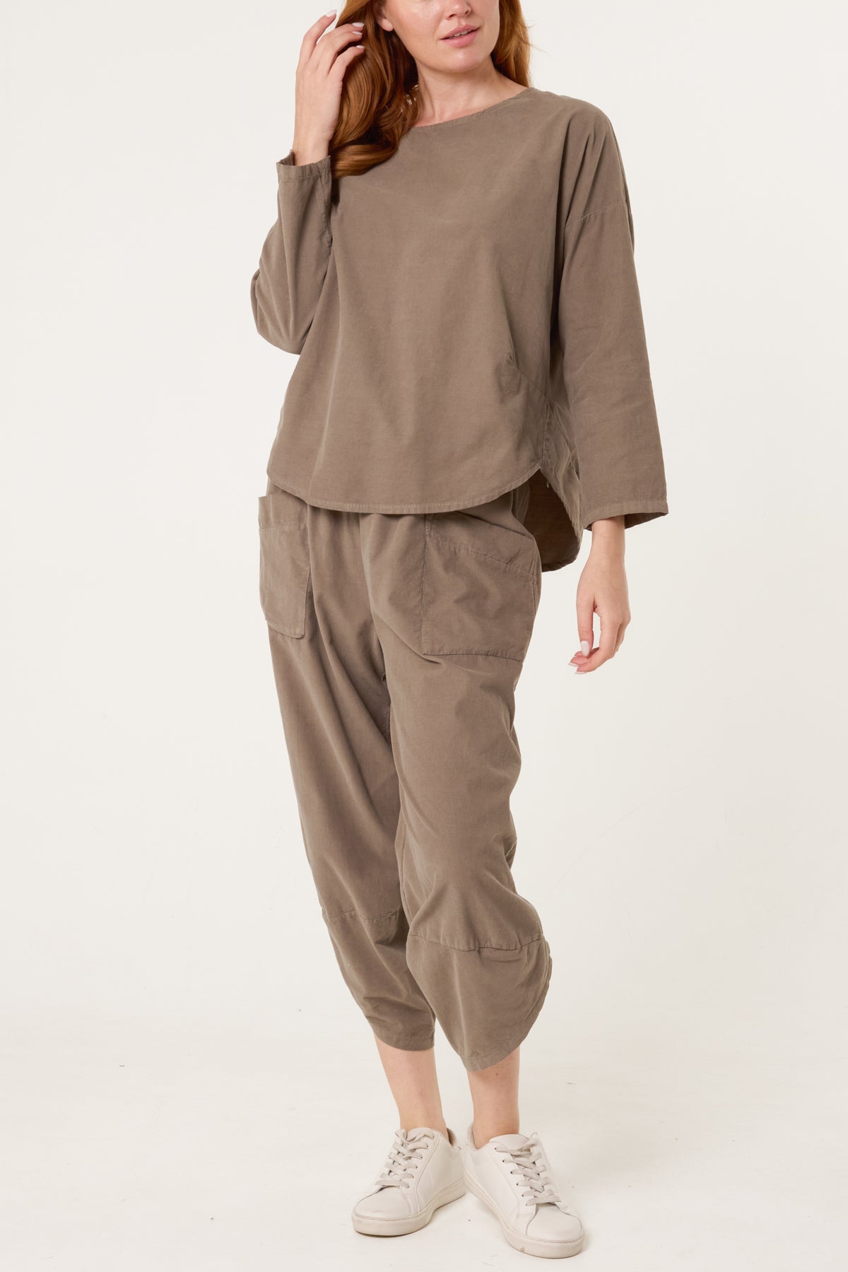Baby Corduroy Blouse & Trousers Set