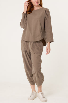 Baby Corduroy Blouse & Trousers Set