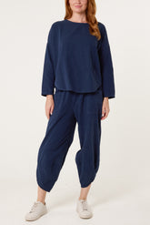 Baby Corduroy Blouse & Trousers Set