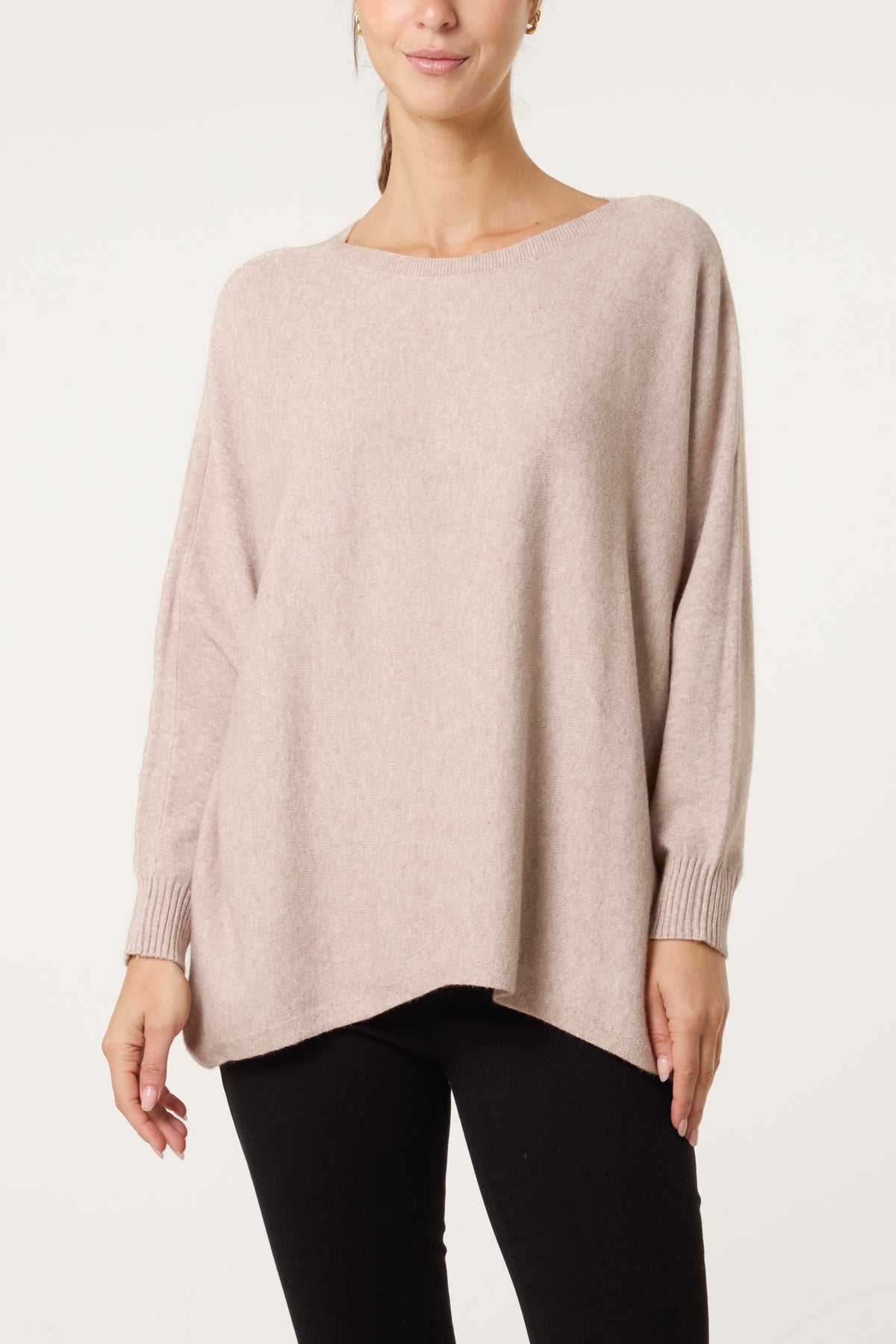 Boat Neck Back Button Jumper