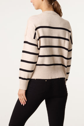 Round Neck Stripe Jumper