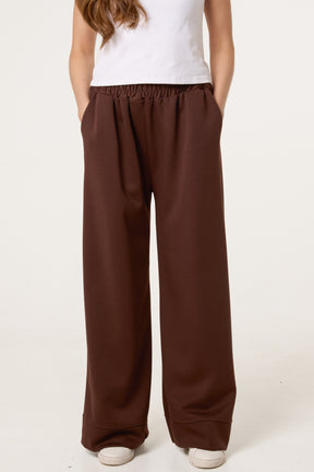 Wide Leg Soft Touch Trousers