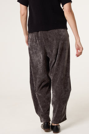Marble Effect Velvet Trousers
