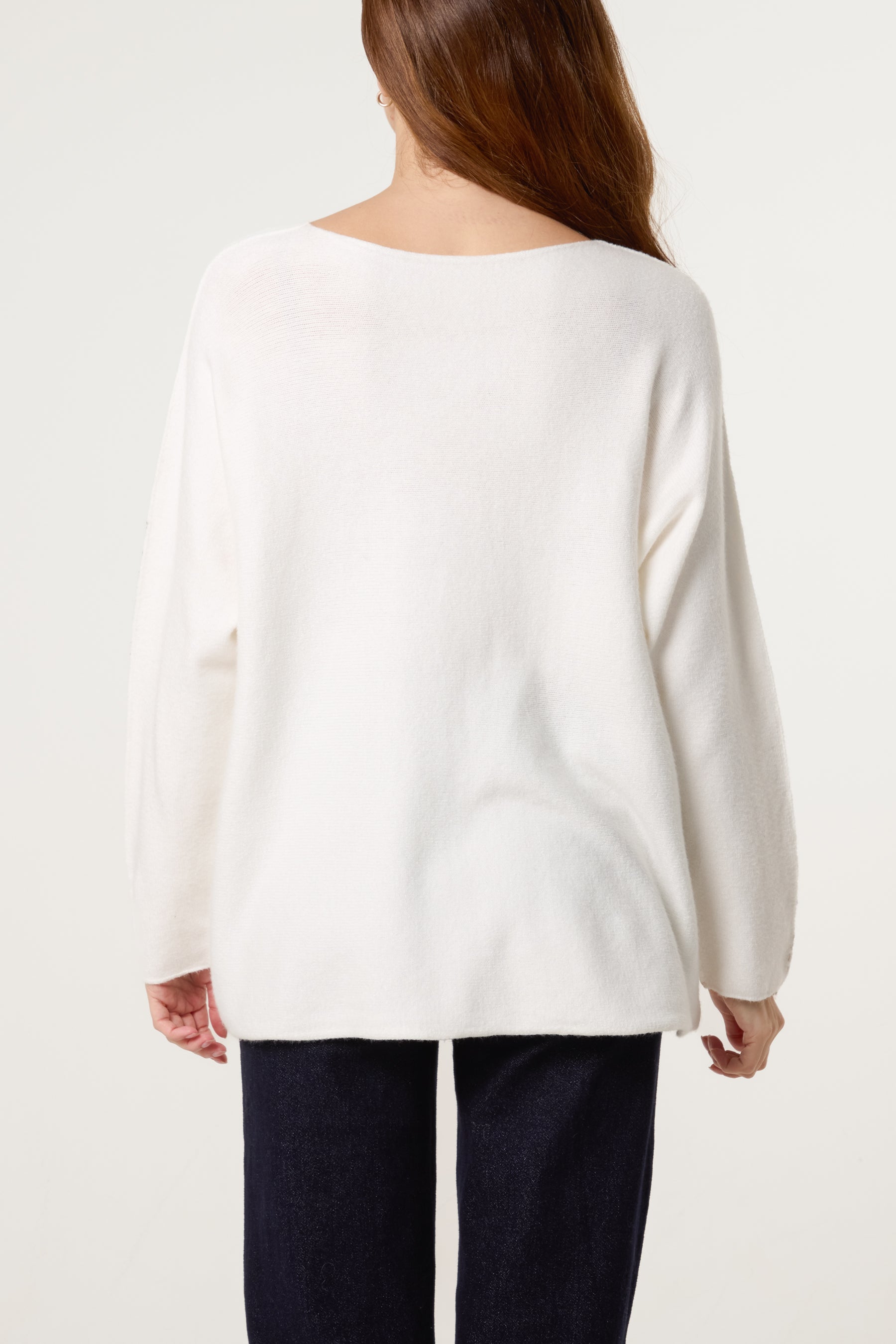 Foil Snowflakes Wool Blend Jumper