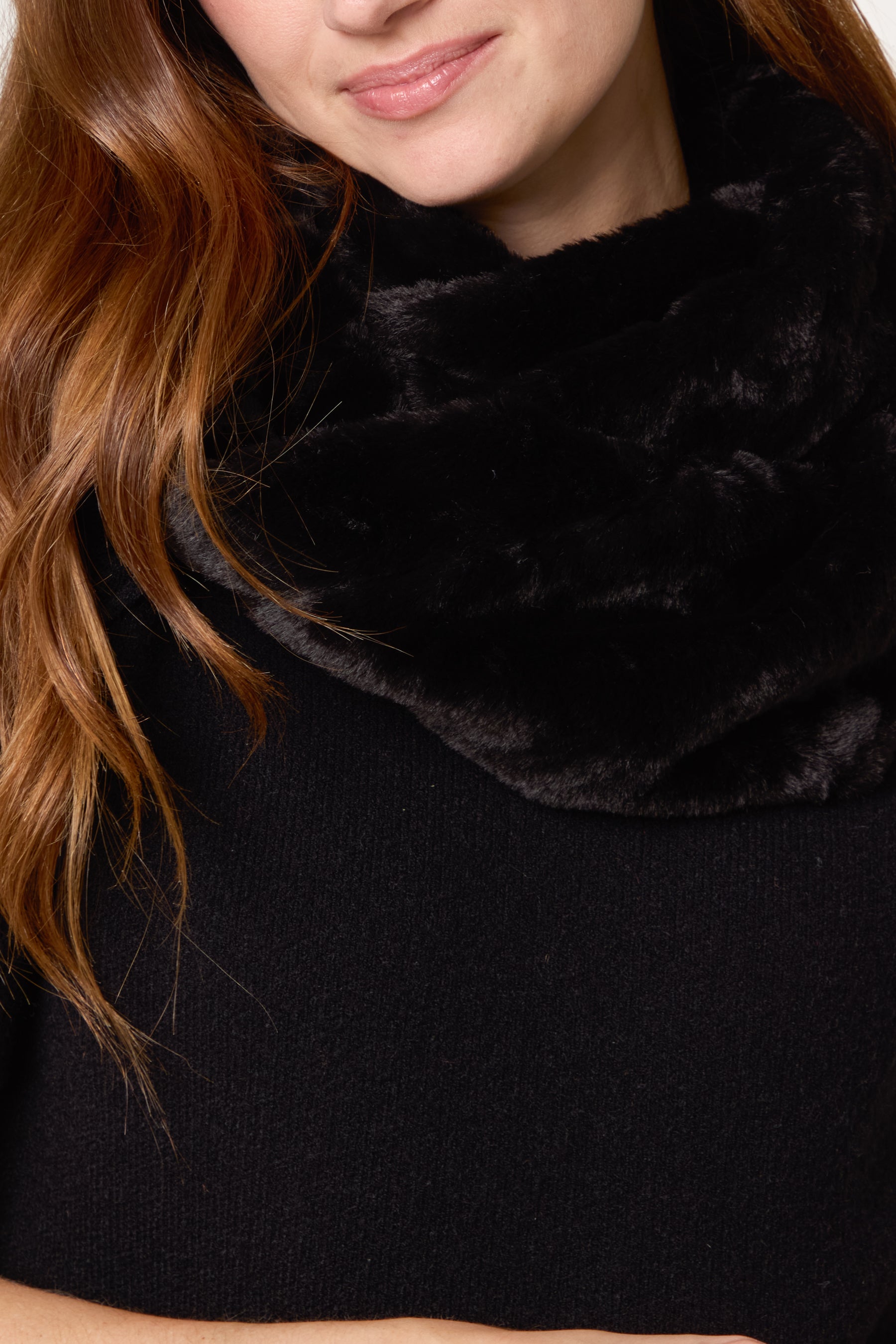Faux Fur Snood Scarf