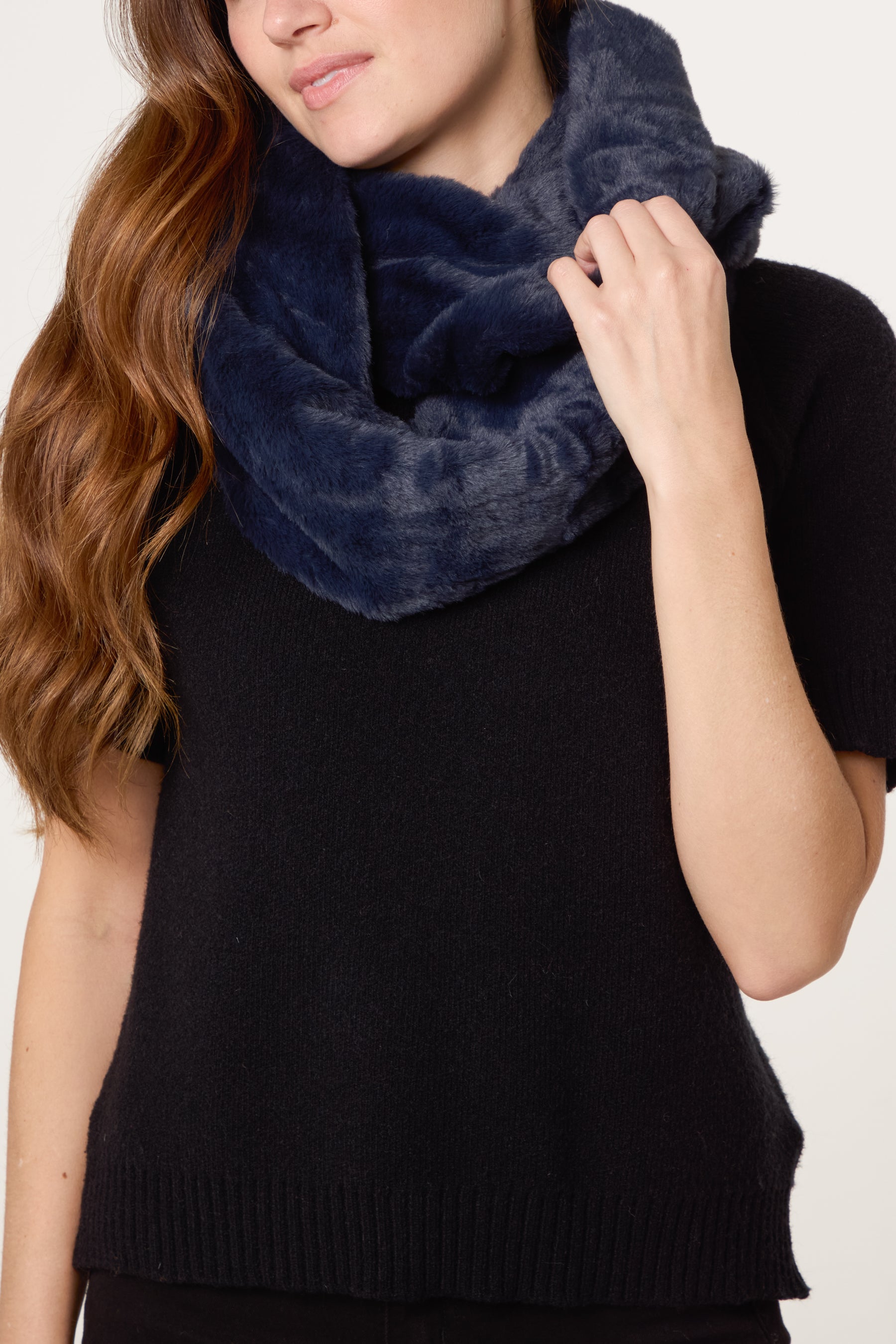 Faux Fur Snood Scarf