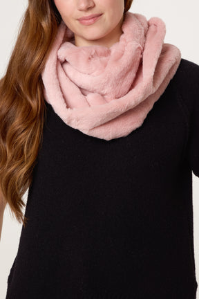 Faux Fur Snood Scarf