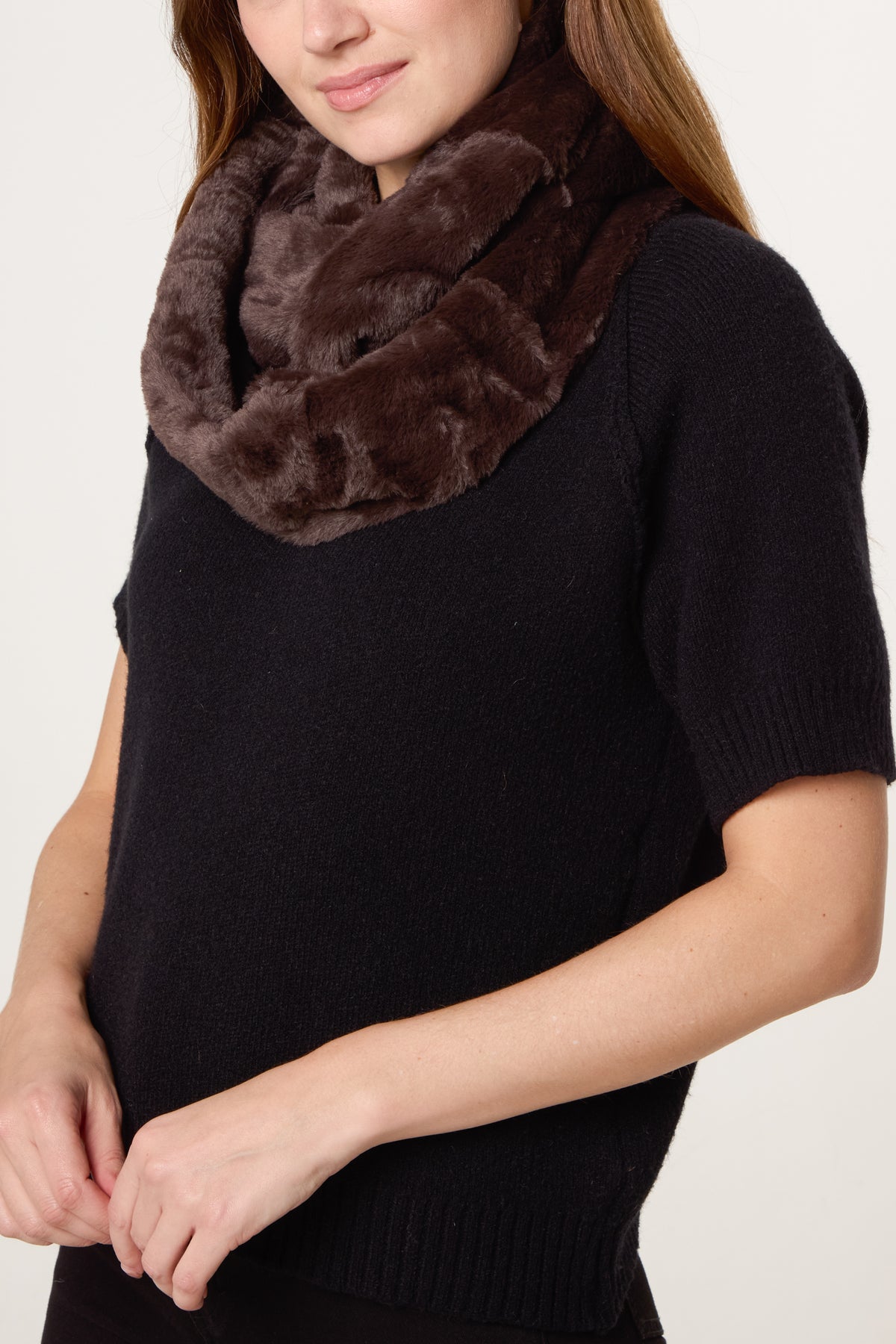Faux Fur Snood Scarf