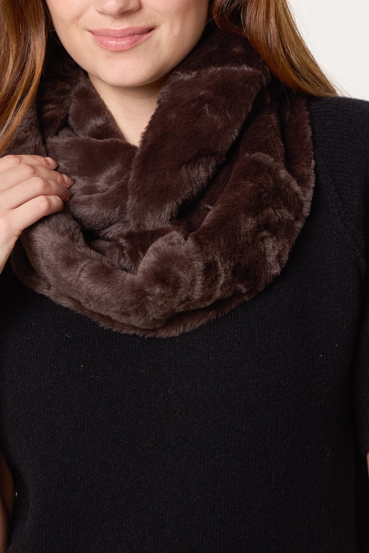 Faux Fur Snood Scarf