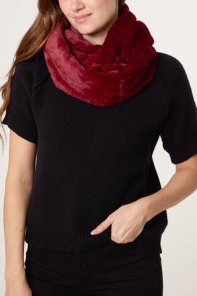 Faux Fur Snood Scarf