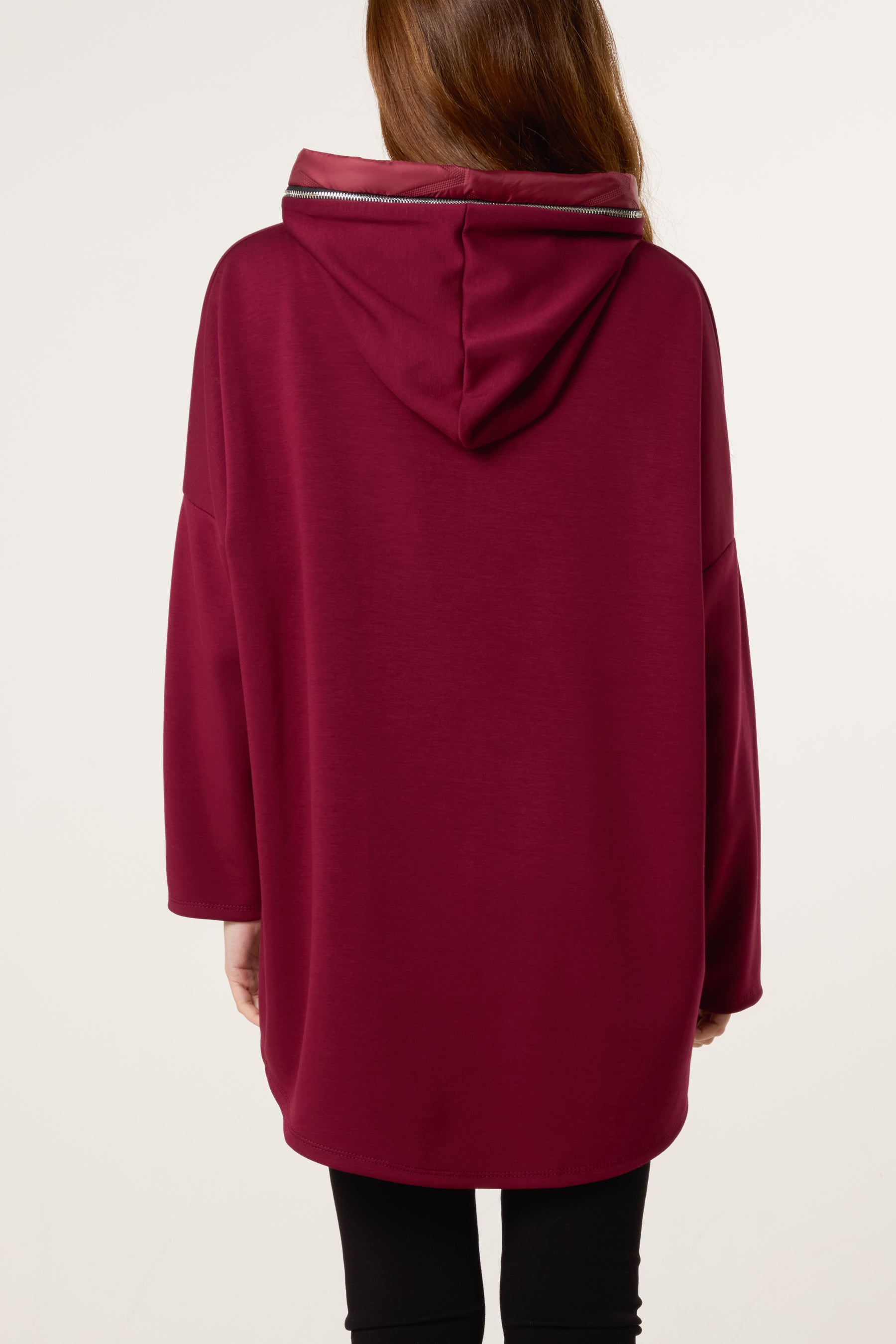 Padded Details Soft Touch Hoodie