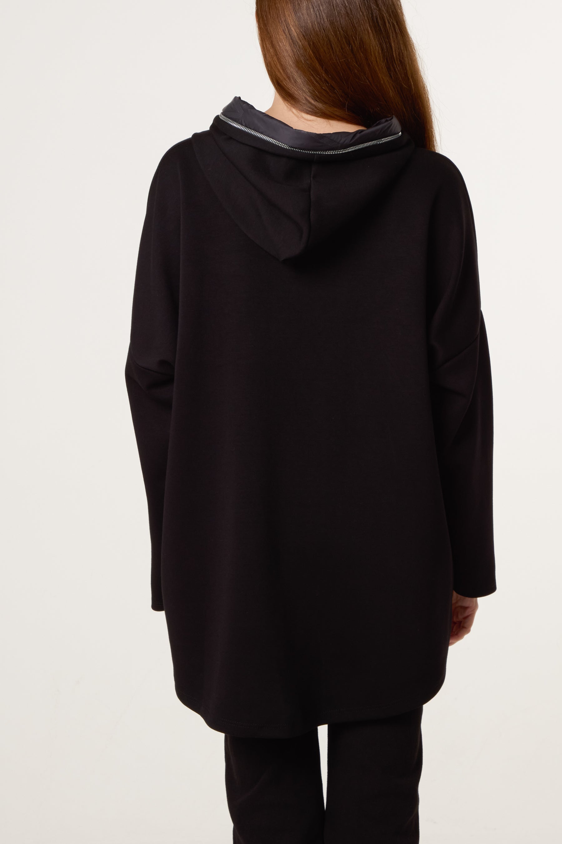 Padded Details Soft Touch Hoodie