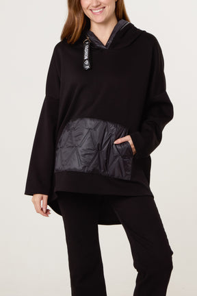 Padded Details Soft Touch Hoodie